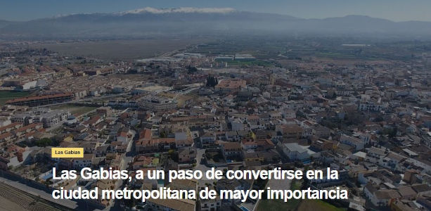 Las Gabias hacia la ciudad metropolitana de mayor importancia